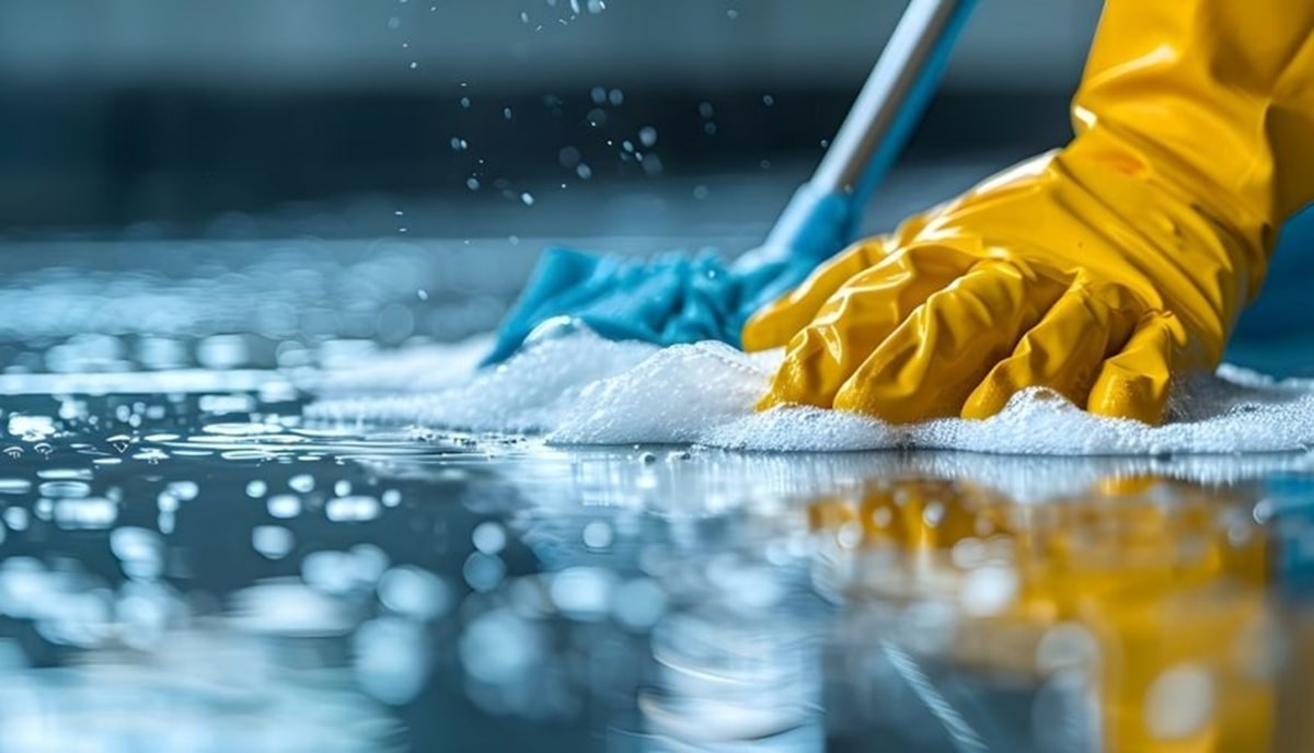 Bathroom deep clean