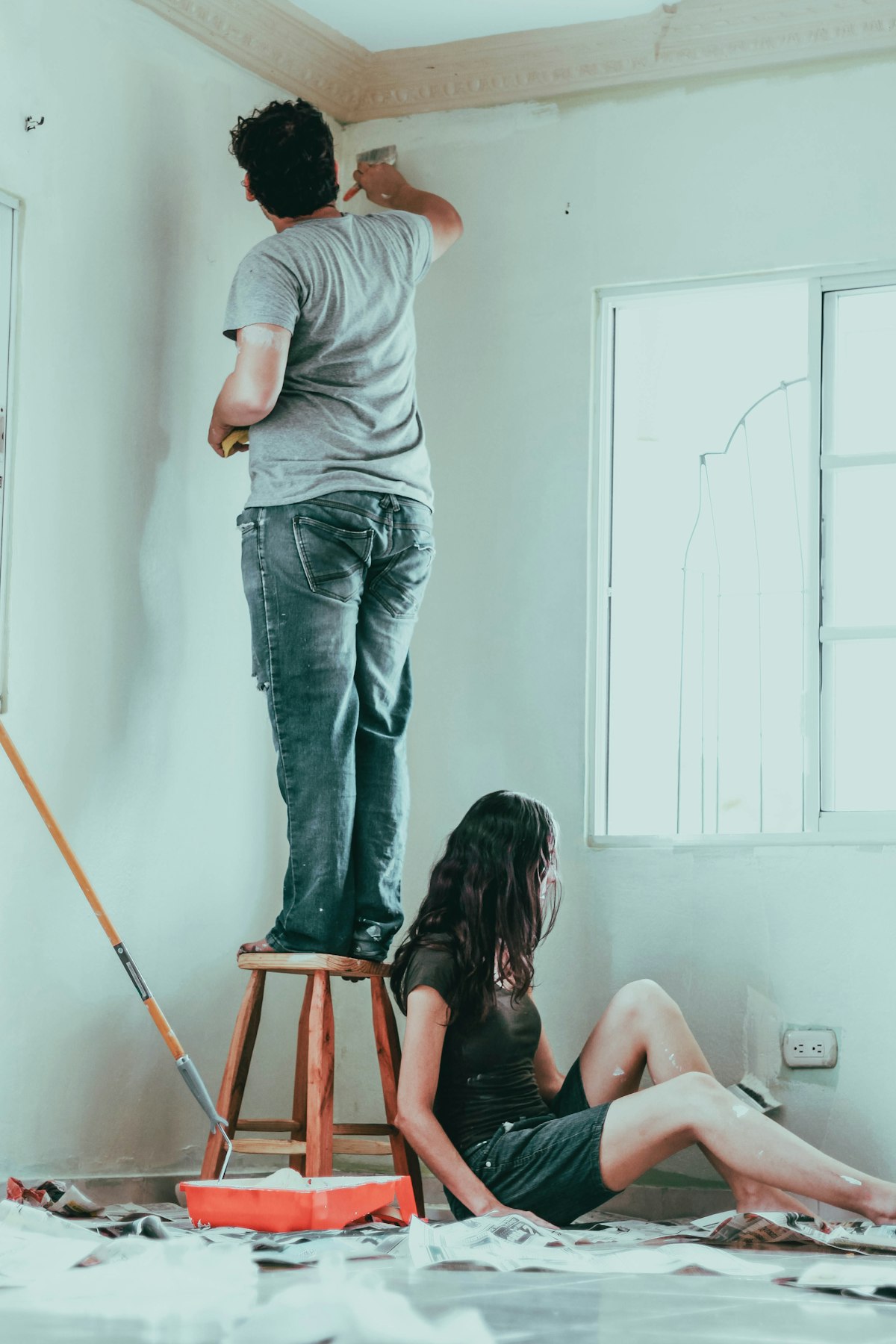 1 BHK interior paint